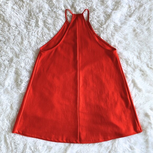 ✨SUMMER SALE✨ Orange Baby Doll Halter Mini Dress - Medium - Picture 2 of 5